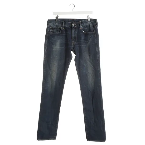 Jeans Straight Fit, in Blau, Baumwolle, HTC