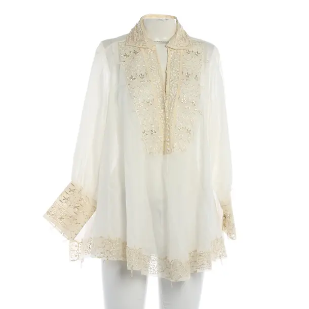 Bluse, in Beige, Ramie, Ermanno Scervino