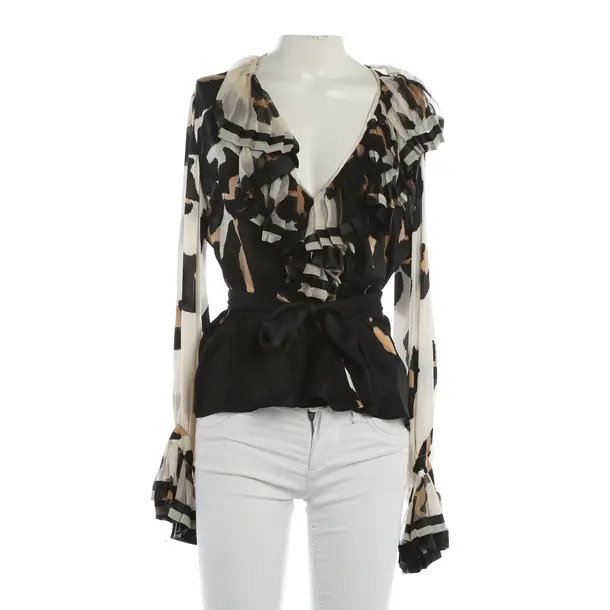 Bluse, in Mehrfarbig, Seide, Roberto Cavalli
