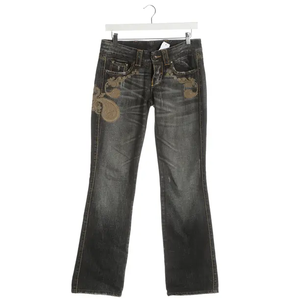 Straight Fit Jeans, in Gray, Cotton, Ermanno Scervino