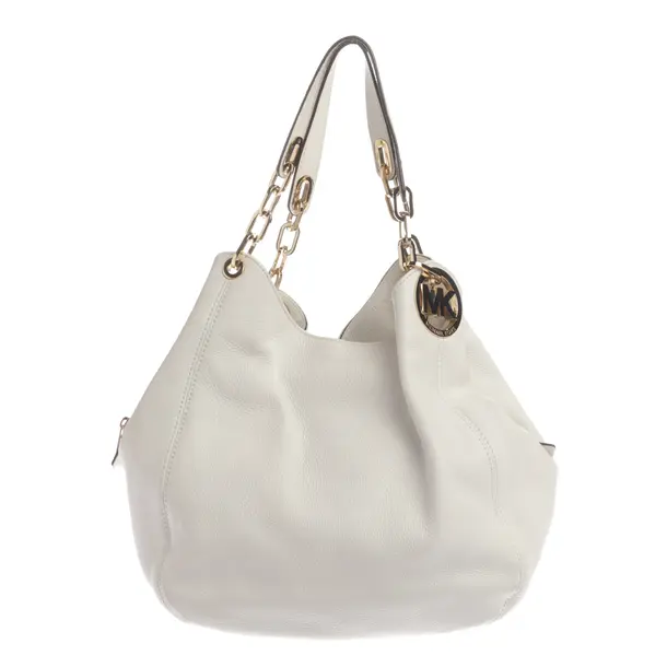 Schultertasche, in Weiß, Leder, Michael Kors