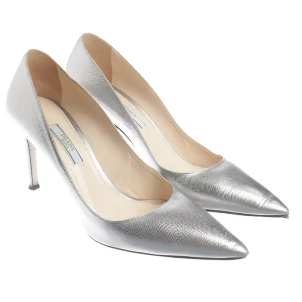 Pumps, in Silver, Prada