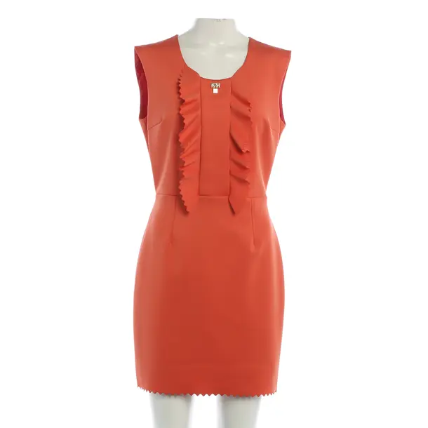 Cocktail Dress, in Orange, Polyester, Elisabetta Franchi