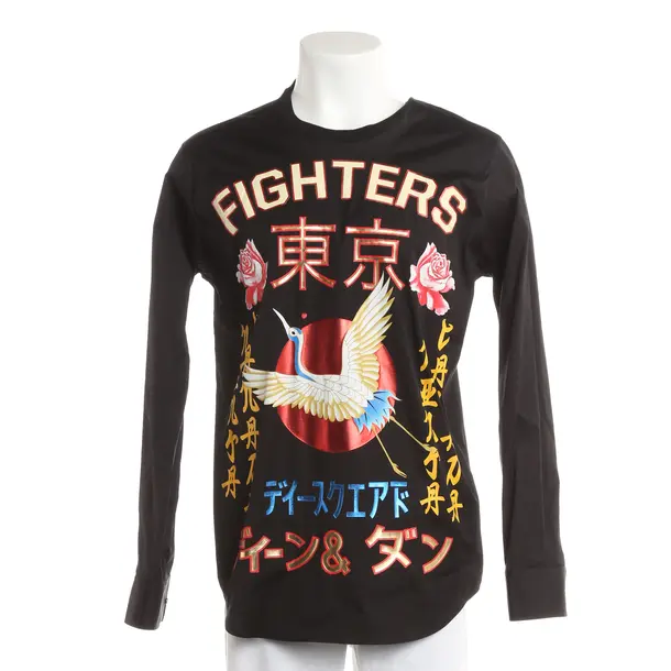 Longsleeve, in Schwarz, Baumwolle, Dsquared