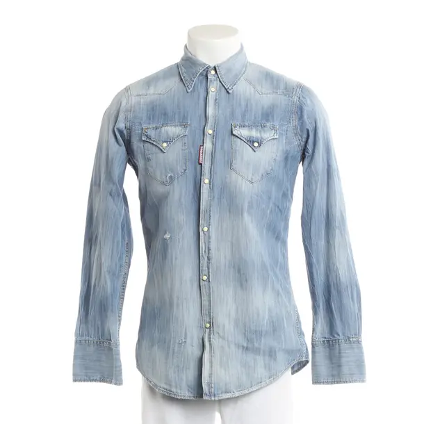 Hemd, in Hellblau, Baumwolle, Dsquared