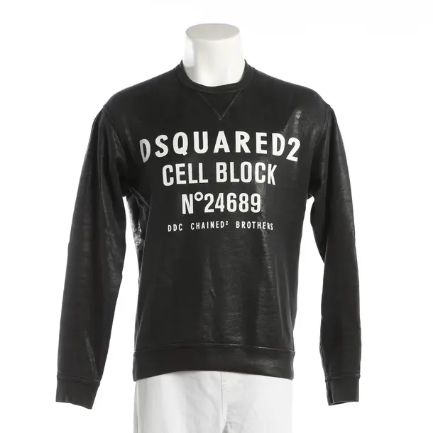 Sweatshirt, in Dunkelgrau, Baumwolle, Dsquared