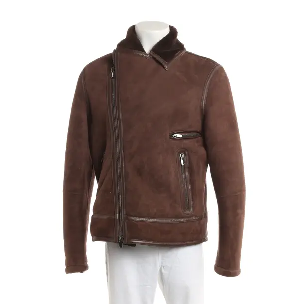 Lederjacke, in Braun, Leder, Jacob Cohen