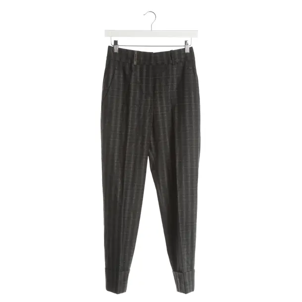 Hose, in Dunkelgrau, Wolle, Peserico