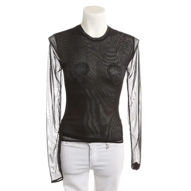 Long Sleeve Shirt, in Black, Polyester, Blumarine