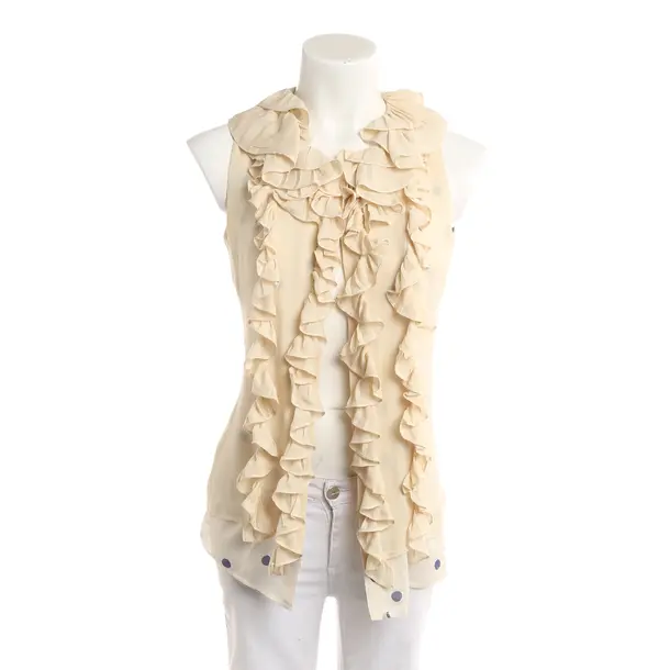 Top, in Cream, Viscose, Dondup
