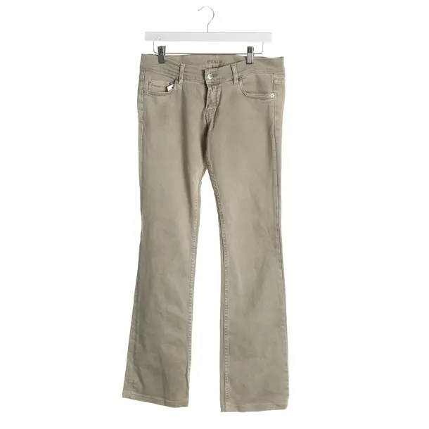 Jeans Flared, in Beige, Baumwolle, Prada