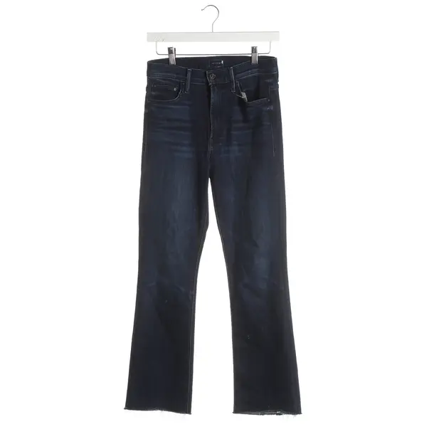 Jeans Flared, in Navy, Viskose, Mother