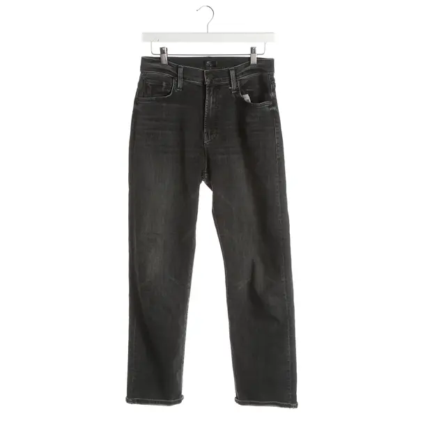 Jeans Straight Fit, in Dunkelgrau, Baumwolle, Mother