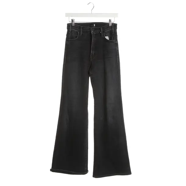 Jeans Flared, in Schwarz, Baumwolle, Mother