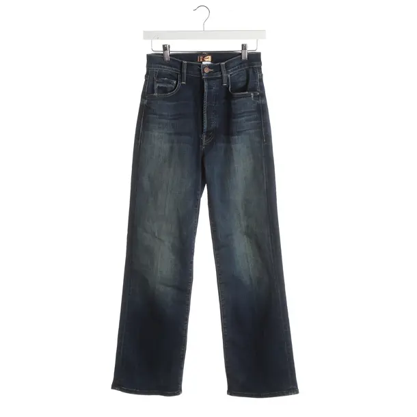 Jeans Straight Fit, in Navy, Baumwolle, Mother