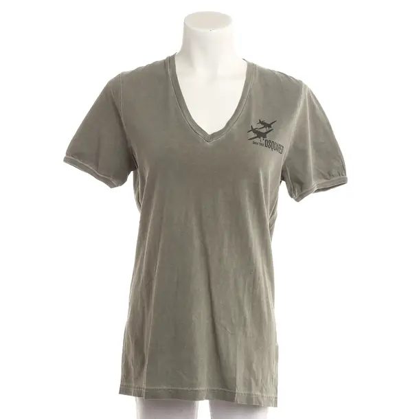 Shirt, in Olivgrün, Baumwolle, Dsquared