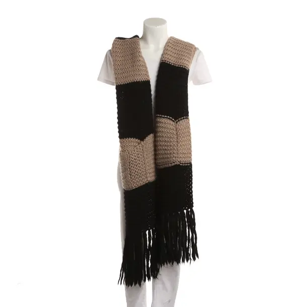Scarf, in Black, Wool, Maliparmi