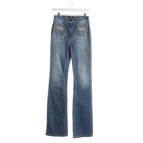 Jeans Flared, in Blau, Baumwolle, Elisabetta Franchi