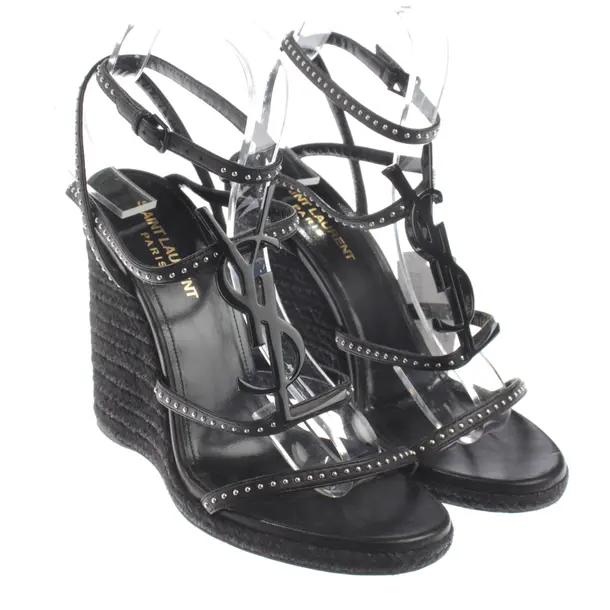 Wedges, in Schwarz, Saint Laurent