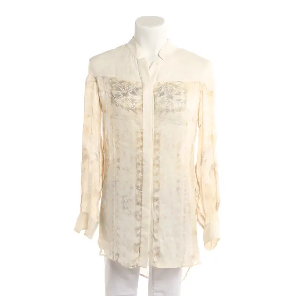 Bluse, in Beige, Seide, Balmain