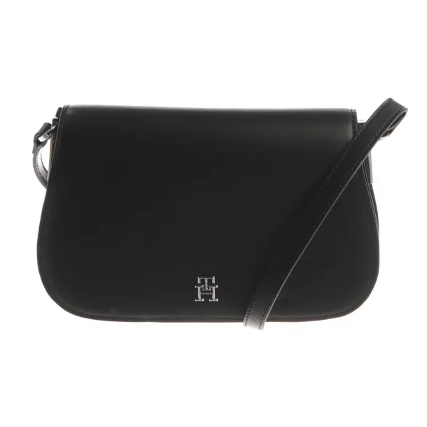 Umhängetasche, in Schwarz, Leder, Tommy Hilfiger