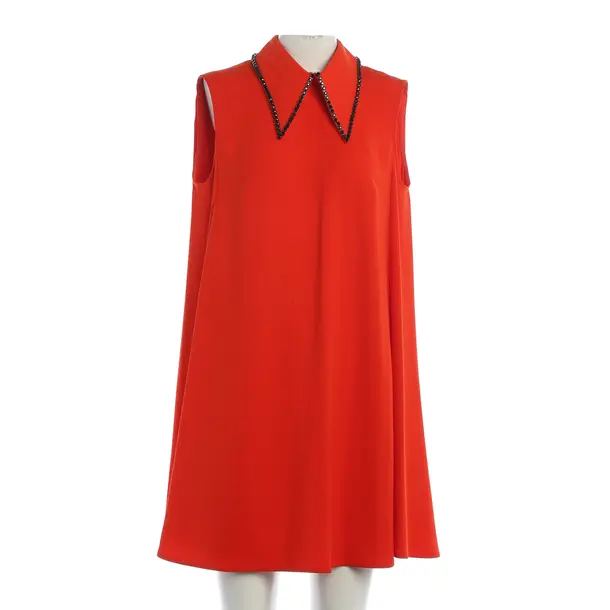Cocktail Dress, in Dark Orange, Polyester, Alexander McQueen