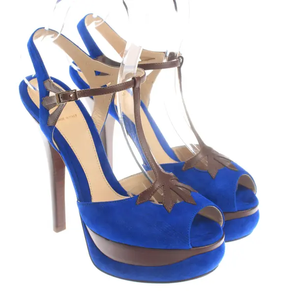 Heeled Sandals, in Blue, Fendi