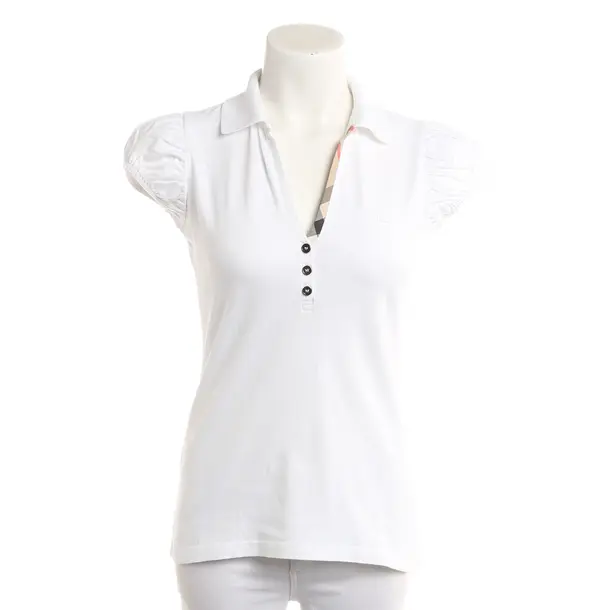 Polo Shirt, in White, Cotton, Burberry Brit