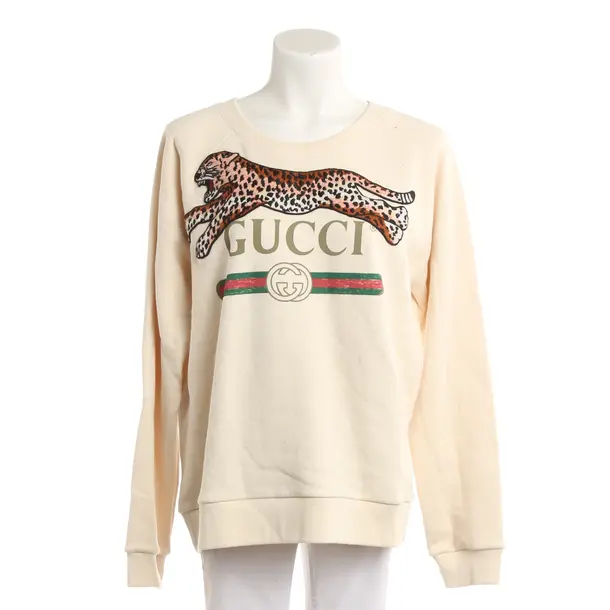 Sweatshirt, in Cream, Baumwolle, Gucci