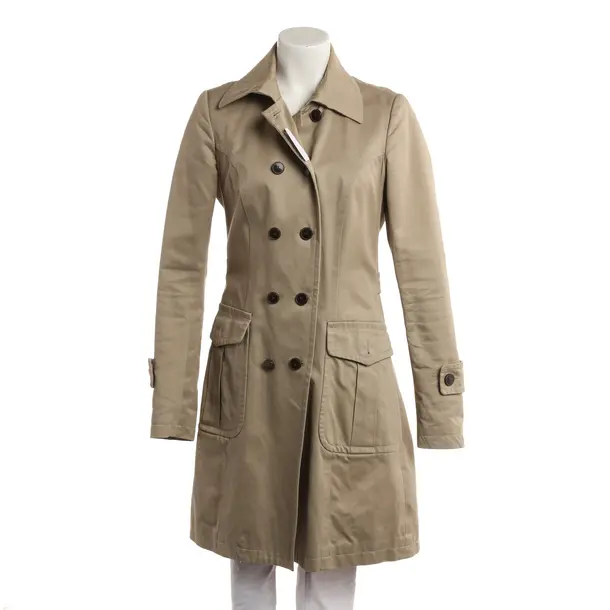 Trench Coat, in Camel, Cotton, Dondup