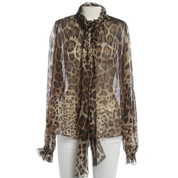 Blouse, in Brown, Silk, Dolce & Gabbana