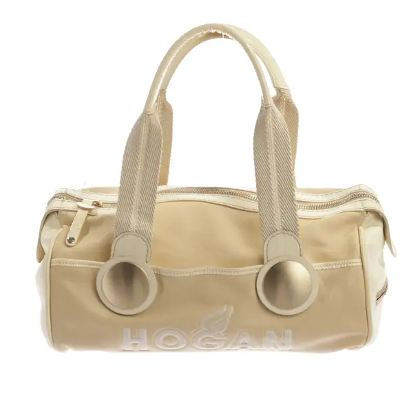 Schultertasche, in Beige, Leder, Hogan