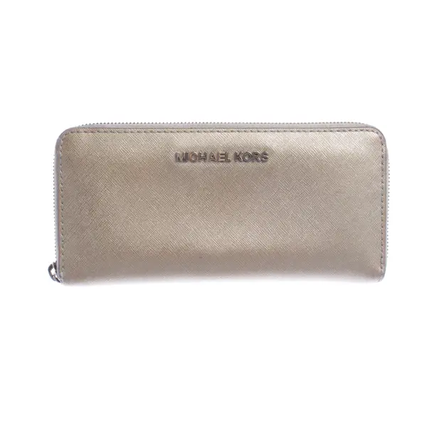 Wallet, in Gold, Leather, Michael Kors