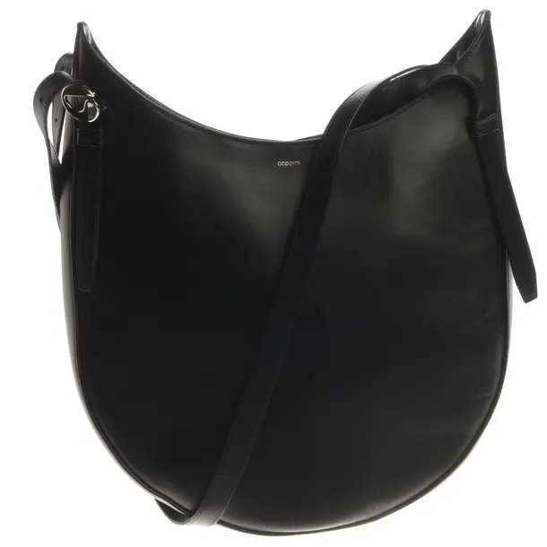 Shoulder Bag, in Black, Leather, Coperni