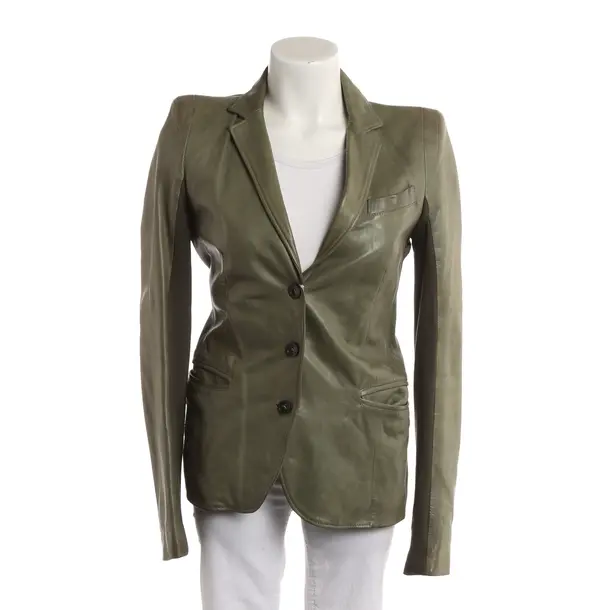 Lederjacke, in Olivgrün, Leder, Patrizia Pepe