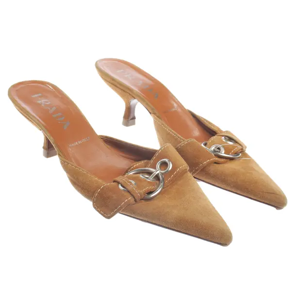 Muli alti, in Marrone chiaro, Prada