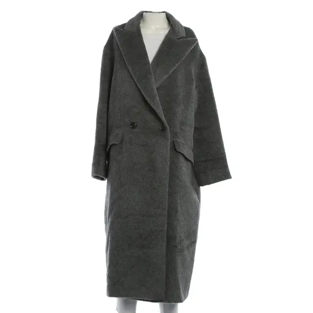 Wintermantel, in Grau, Wolle, Tagliatore