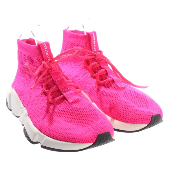 High-Top Sneaker, in Neon Pink, Balenciaga