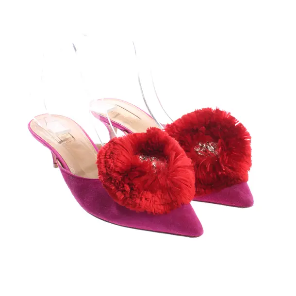 Heeled Mules, in Pink, Aquazzura