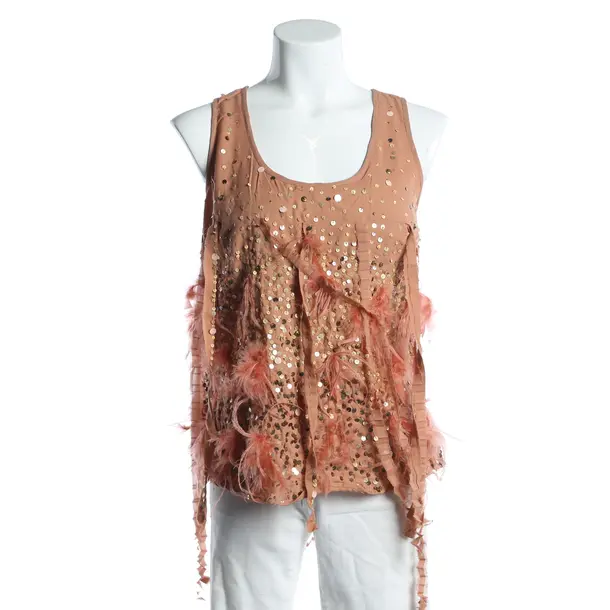 Top, in Apricot, Polyester, Twin Set