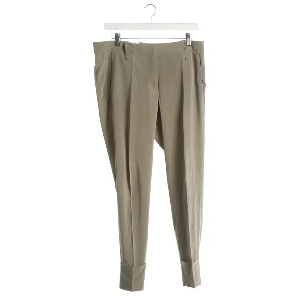 Pantaloni, in Verde chiaro, Seta, Brunello Cucinelli