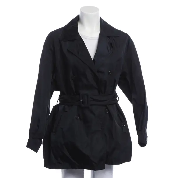 Mid-Season Coat, in Navy, Polyamide, Prada