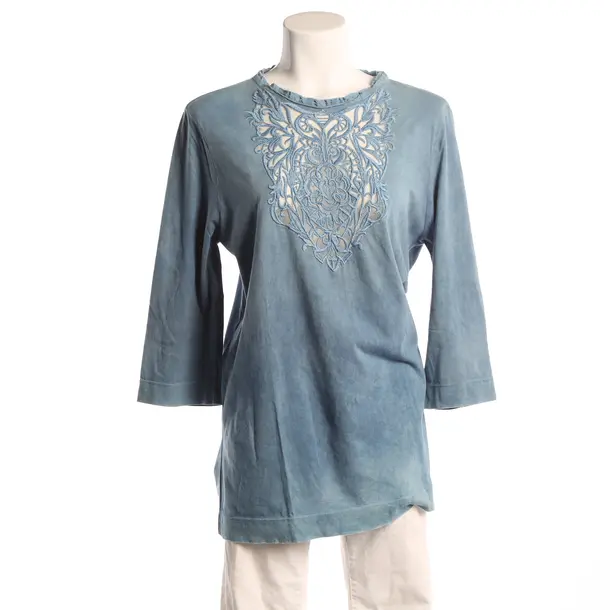 Long Sleeve Shirt, in Blue, Polyamide, Just Cavalli