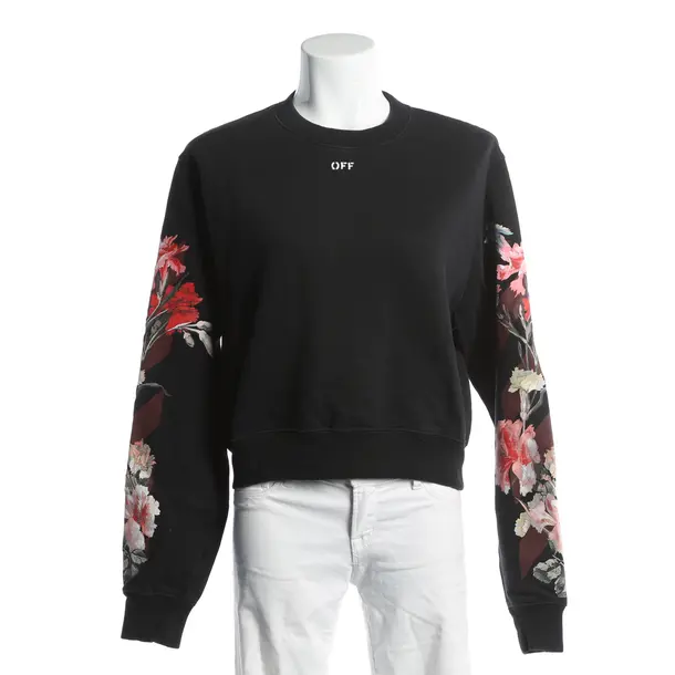 Felpa, in Multicolore, Cotone, Bianco sporco