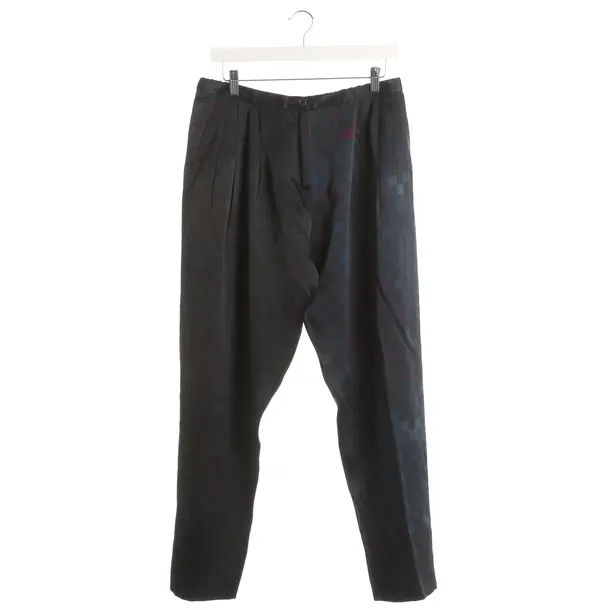 Pants, in Navy, Silk, Dries van Noten