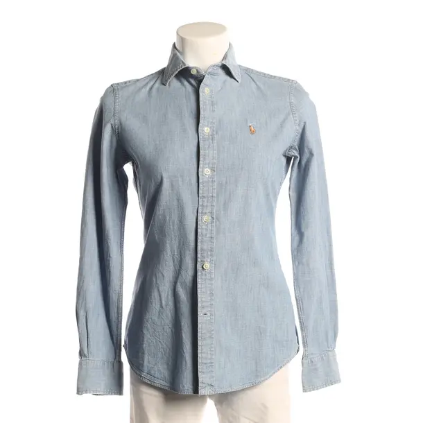 Blouse, in Blue, Cotton, Polo Ralph Lauren