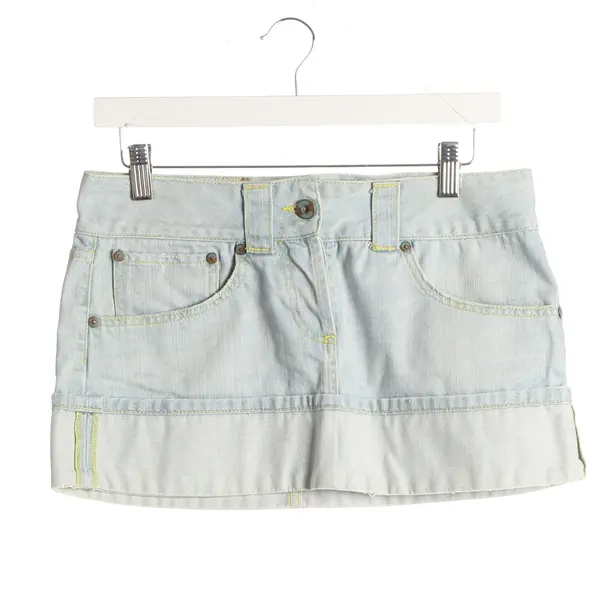 Skirt, in Light Blue, Cotton, Dondup