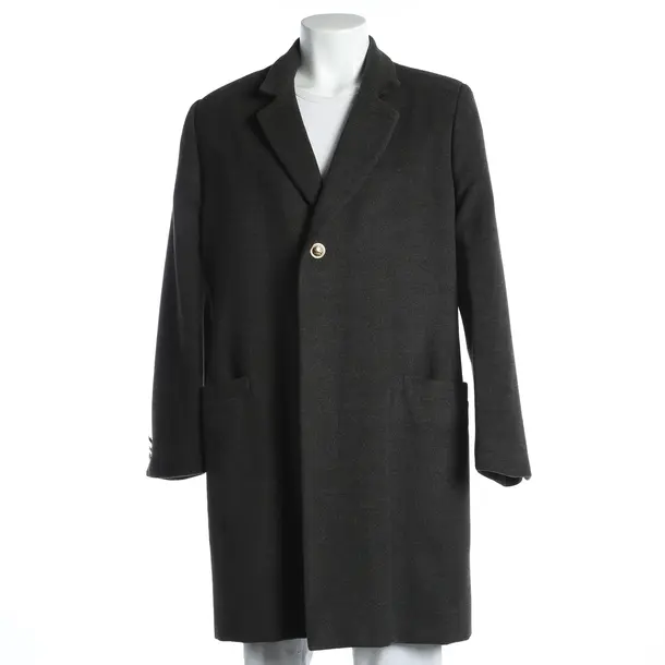 Overcoat, in Gray, Cotton, Versace