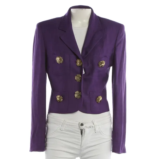 Blazer, in Purple, Viscose, Moschino Cheap & Chic
