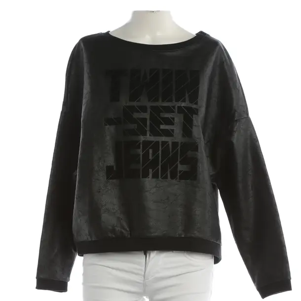 Sweatshirt, in Schwarz, Polyester, Twin Set
